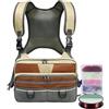 Generic pettorale da pesca a mosca Organizer porta attrezzi impermeabile con | Borsa da Pesca con Postazione a Cerniera per outdoor guado kayak barca riva lago stagno sponda