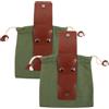 Operitacx Borsa da Foraggiamento da Cintura Pieghevole in Pu e Tela, Grande Capacità, Facile da Pulire, per Conchiglie e Frutta, Trekking e Viaggi Outdoor