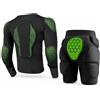 Generic Set Protettivo con Maglia e Shorts Imbottiti per Sci, Snowboard e MTB | Tessuto Elasticizzato Traspirante, Imbottiture Rimovibili, Rete E Polsini Regolabili Per Protezione Flessibile