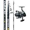 Kolpo Combo Olimpo Tele Match 4,50 m 50-100 g + Aria 3000 con Nylon Canna Match Bombarda Fondo