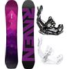 RAVEN Set da Snowboard - Tavola Snowboard Destiny + Attacchi da Snowboard FT360 Nero, Bianco