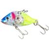 QOXEZY In lega di zinco per esche da pesca vib 6 cm 24 g in lega di zinco | LED per tecnologia flash, corpo in lega di zinco, ganci tripli, lavello veloce, bersaglio per luccio basso