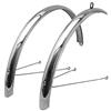 P2R (Cycle) Parafango City-Vtc Coni Retinici 28 p2r Acciaio Inox Grigio 50mm (Coppia) Libro con Set di Coni Retinici
