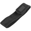 AZIDWERYQ Custodia per Supporto Torcia, Custodia per Supporto Torcia Protettiva in Nylon per a LED in Nylon per Escursionismo Campeggio 18x4 cm Nero