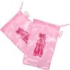 Zerodeko 2 Pezzi Borsa Rete per Scarpe da Danza e Balletto Coulisse Rosa | Tessuto Satinato e Rete, Uso per Lezioni e Gare, Adatta a Donne, Resistente All'usura