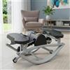 Generic Stepper per fitness a dondolo laterale, a basso impatto, per gambe, glutei, addominali, portatile, design compatto