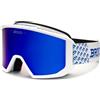 Briko Vulcano Mask Italia, Goggles Unisex-Adulto, White Science Blue-BM2, Taglia Unica