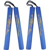 Xdyyjrasa Nunchucks per bambini - Nunchucks da allenamento in morbida schiuma da 2 pezzi con imbottitura blu