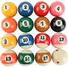 Srliya Set di Palle da Biliardo Standard Americano 57,2 Mm Set Completo | Durata della Resina, Gioco in Casa e in Festa, compatibilità con il Tavolo da Biliardo, Rivestimento Colorato, Interazione