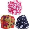 Toyvian 3 Pezzi Cuffia da Nuoto Plissettata Donna in Nailon, Estiva | Tre Pezzi Foglia Arancione, Fiore Rosa Bianco e Stella Bianca, Leggera, Comoda, per Spiaggia