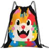 Dusviba Zaino con coulisse a forma di gatto carino per la consapevolezza | Borsa da palestra leggera in poliestere resistente all'acqua per sport, viaggi, scuola, yoga, spiaggia, shopping