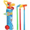 Neptuiby Set da Golf per Bambini Mini Set da Golf per Bambini con Carrello Design Adatto alle Famiglie, Struttura in ABS con Manico in Gomma, Accessori da Completi per Esterni