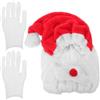 FRCOLOR Copricasco Babbo Natale per Casco Moto, Berretto Natalizio | Accessorio Natalizio per Giri Invernali, Tessuto Morbido e Traspirante, Design Festivo per Uomini