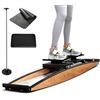 Generic Macchina da sci, simulatore di resistenza regolabile per cardio, attrezzatura fitness a basso impatto, per uso domestico e in palestra, ideale per allenamenti di gambe e core