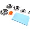 Hfgdnchva Kit di pentole per Esterni: Compatto Set per all'aperto | Design salvaspazio che si monta e ripone facilmente, ideale per viaggi leggeri, e gite sempre all'aperto.
