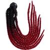 AKOOSY Parrucca Treccia per Casco, Decorazione Riutilizzabile Nera | Fibra Chimica ad Alta Temperatura, Fissaggio Ventosa, per Casco, e Ragazzi
