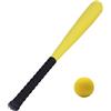 Tdoutop Set da Baseball per Bambini con Mazza E Palla in Schiuma, 53 Cm, Regalo per Bambini, Mazza da Softball Giocattolo, Mazza da Baseball Morbida per Inseg, Giallo