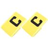 DEEPCRAFF 2 Pezzi Fascia da Capitano Multifunzion e Gialla, Leggera e | Gomma Elastica Riutilizzabile, Stile alla Moda, Adatta per Hockey e Baseball, Accessorio Pratico
