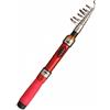 Baoblaze Canna da Pesca Telescopica Carbonio Strumento Portatile Bastone Mini Realizzazione Solida E Leggera Struttura Compatta per Facilità di Viaggio Adatta, 2,1m