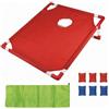 TAIZhiChen Set da Cornhole Compatto Morbido, Bersaglio per Sacchetti di Fagioli, Giardino, Feste, Borsa Singola +Verde