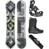 Airtracks Snowboard Set Tavola Cubo Extra Wide Uomo + Attacchi Master + Scarponi + Sacca Nuovi 155 159 161 165 168 171 cm