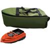 Zqkimzi Borsa per attrezzatura da pesca, impermeabile, verde, Vedere | Organizer per esche e telecomando, perfetto per accessori da pesca e attrezzature, 58 x 28 x 19 cm