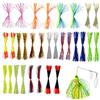 Generic Gonne per esche artificiali in silicone morbido, colorato, 30 pezzi | Gonne da pesca in acqua salata per spigola, trota, acqua salata, fiume, lago, stagno, barca, riva