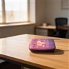 Caswynlife Cassa dura della racchetta di ping-pong di EVA Shell portatile, | Guscio rigido in EVA, antiurto, contiene 2 racchette e 6 palline, fodera morbida, leggero 28 x 19,5 x 5 cm, viola
