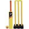 DANIAL SPORTS BEYOND FEAR DS Sports Size 5 Plastic Cricket Bat Set with Stumps & Stand for Kids