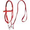 Bbajszx Copricapo con Briglia per Cavallo Equestrians con Fibbia Argentata in Nylon Elegante, Resistente agli odori e a Pulizia Rapida, con Briglia per Cavallo Impermeabile