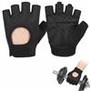 BTACGWP Guanti Palestra Uomo 1 Paio Nero Taglia S | Silicone Antiscivolo e Rete Traspirante | Stabilizza il Polso e Previene le Calli per Powerlifting e CrossFit