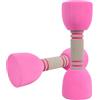 AKOOSY Manubri, Coppia, Esercizio, Nbr, Acciaio, Rosa | Strumento Ludico e Ginnico, Aspetto Gradevole, Misura S Casuale, per Piccoli e Ragazzi Colore Casuale