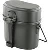 Caswynlife Set di pentole da campeggio, in alluminio leggero | -ss kit, antivento 3 pezzi progettato per escursioni zaino in spalla cucina all'aperto, verde