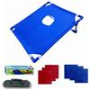 predolo Set da Cornhole tile Struttura a tubo Leggera, Design Compatto e Salvaspazio, Gioco Cornhole con Sacchetti, per Giardino , Rosso Singolo W Borsa Nera