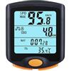DIYEAH Computer Bici Wireless Retroilluminazione e Allarme Velocità | Tavola Codice Bici, Funzione Calendario, Spegnimento Automatico, Selezione Temperatura Celsius/fahrenheit, Stile Casuale