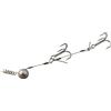 Risveglio Cavatappi Stinger Fishing Rig con amo triplo e perno centrale | Connettore rivestito in carbonio per filo di acciaio inox per esche morbide e per Big Shads, testa rapida per luccio