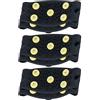 Gadpiparty 3 Paia Ramponi Antiscivolo per Scarpe e Sneakers, Tpe Nero | Nails Rigidi e Fascia Super Flessibile, Facile da Indossare, per Camminata e Pesca Sul Ghiaccio