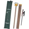 LeeQinersw Supporto per Lampada da Campeggio con Gancio Doppio Telescopico in Alluminio Pieghevole con Picchetto Ancoraggio Regolabile Fino Cm Adatto per Campeggio Pesca Giardinaggio E Attività Allaperto , 璀璨金