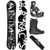 Airtracks Snowboard Set Tavola Refractions Game Extra Wide Uomo + Attacchi Master + Scarponi + Sacca Nuovi 155 159 165 168 171 cm