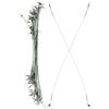 Operitacx 40 Pezzi Filo d'Acciaio da Pesca con Doppi Connettori e Chiusura | Acqua Dolciaria e Salata, Verde, Resistenza al Morso, Carico Elevato, Uso Versatile