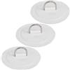 TOYANDONA 3 Pezzi Toppa per Paddleboard in Acciaio Inox, Bianca | PVC e Acciaio Inossidabile, Superficie Lucida Bordi Arrotondati, per Rafting e Salvataggio