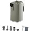 YueShengYCHUANG Pompa Elettrica Mini Compressore Gonfiatore Sgonfiatore Aspiratore Luce LED Integrata Ricaricabile Type C con 5 Ugelli Portatile per Materassi di