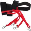 Beaupretty 4 Pezzi Guinzaglio per Guanti da Sci Elastico Cinghia di | Nylon e Metallo, Uso per Sci e Pattinaggio, Profilo Sottile, per Uomini