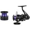 Sandyseptember Alluminio bobina di pesca bobina 5.2: 1 rapporto liscio (HS7000) | Corpo composito PA66, alta rigidità, design leggero, resistenza massima 8 kg, finitura viola