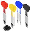aghoer Freccette con Punta in plastica, Set di Freccette morbide Portatili con 100 Punte in plastica, 4 Colori, Freccette Professionali durevoli