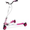 AOODIL Scooter oscillante regolabile a 3 ruote pieghevole Wiggle Scooter Autodizzante per Bambini/Adulti a partire da 6 anni (Rosa)