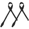 Operitacx 2 Pezzi Cinghia Sci Nera in Nylon, Cinturino da Polso per | Supporto Stabile e Presa Sicura, Comoda per Sci e Camminata, Accessorio per Bastoncini da Trekking