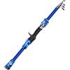 aqxreight Canna da Pesca per Bambini 165 Cm Canna da Pesca Telescopica Spinning per Bambini Dai 5 Ai 12 Anni da per Acqua Salata Viaggi di con l' di Tipo K Materiale Alto Rinforzato con (BLUE)