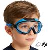 Generisch Occhialini da nuoto portatili per bambini, clip per naso e tappi per le | Occhialini da nuoto per bambini, snorkeling, immersioni, piscina, sport acquatici, compatti, facili da usare