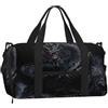 CNTDBU Black Dragon - Borsone sportivo con scomparto per scarpe | Borsa da viaggio da palestra resistente all'acqua. Si adatta alla maniglia della valigia.